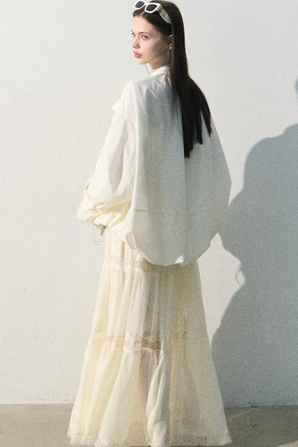Lyocell Lace Off-Shoulder Dress