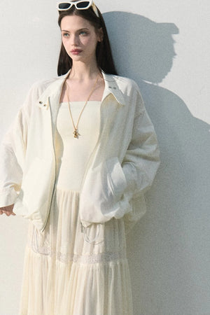 Lyocell Lace Off-Shoulder Dress