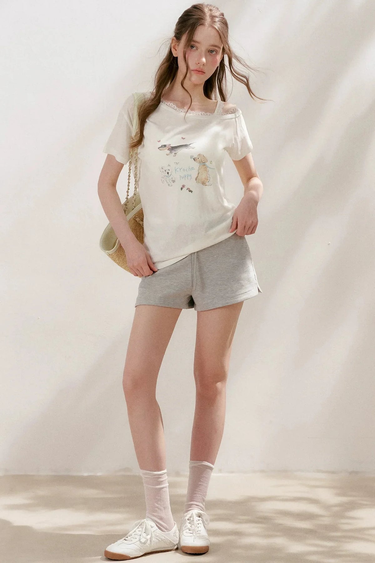 Lyocell Lace Trim Puppy Top