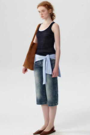 Lyocell Layered Knit Vest