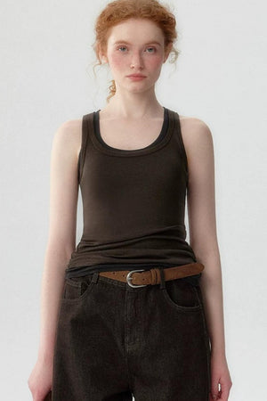 Lyocell Layered Knit Vest