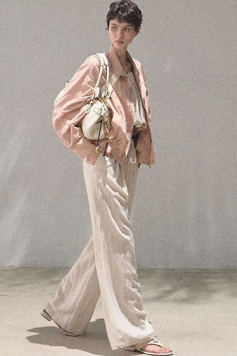 Lyocell Linen Camisole and Pants Set-Up
