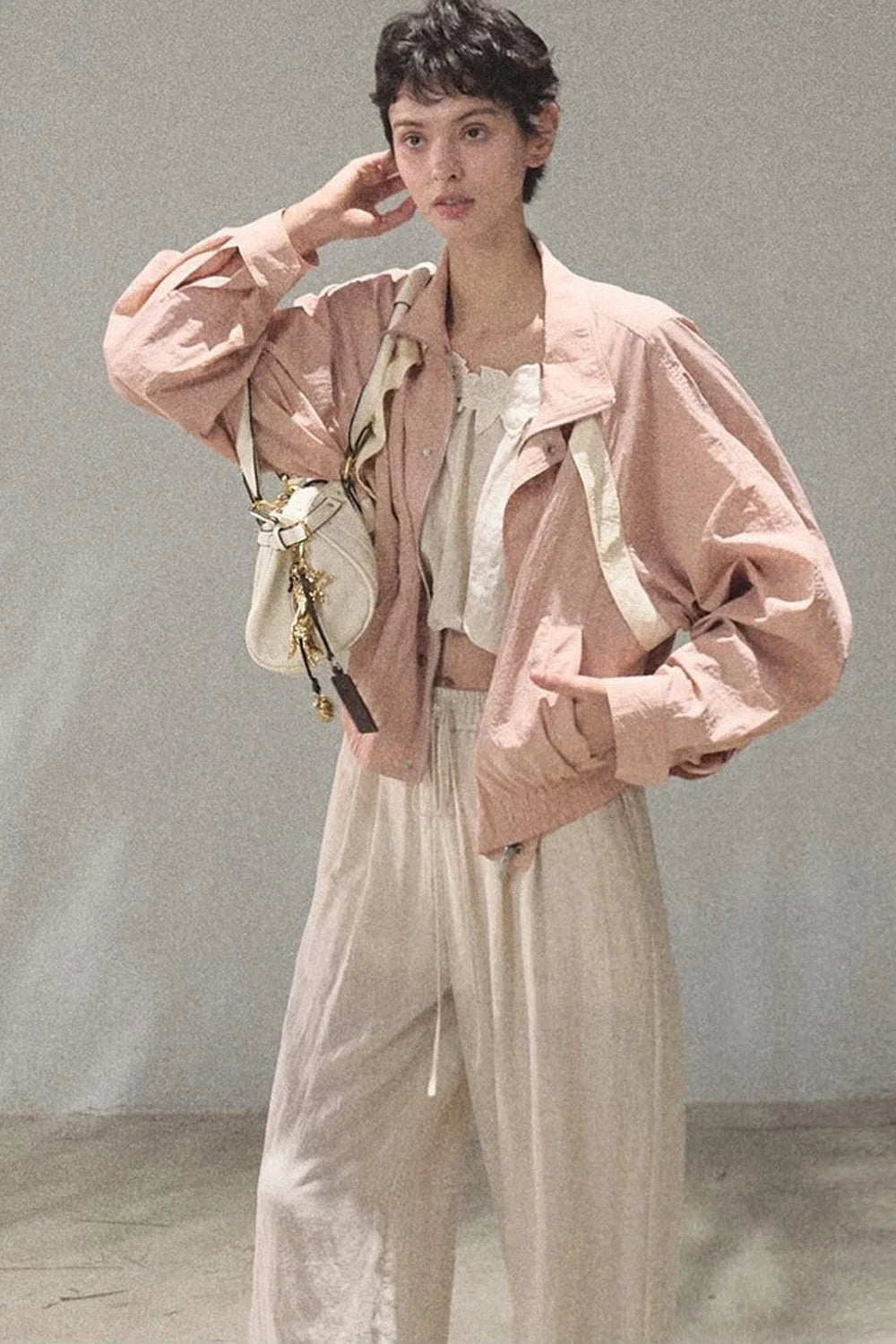 Lyocell Linen Camisole and Pants Set-Up
