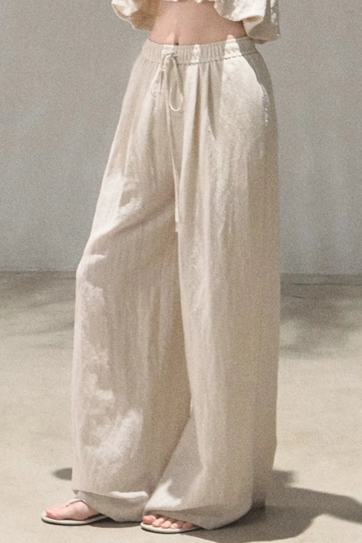 Lyocell Linen Camisole and Pants Set-Up