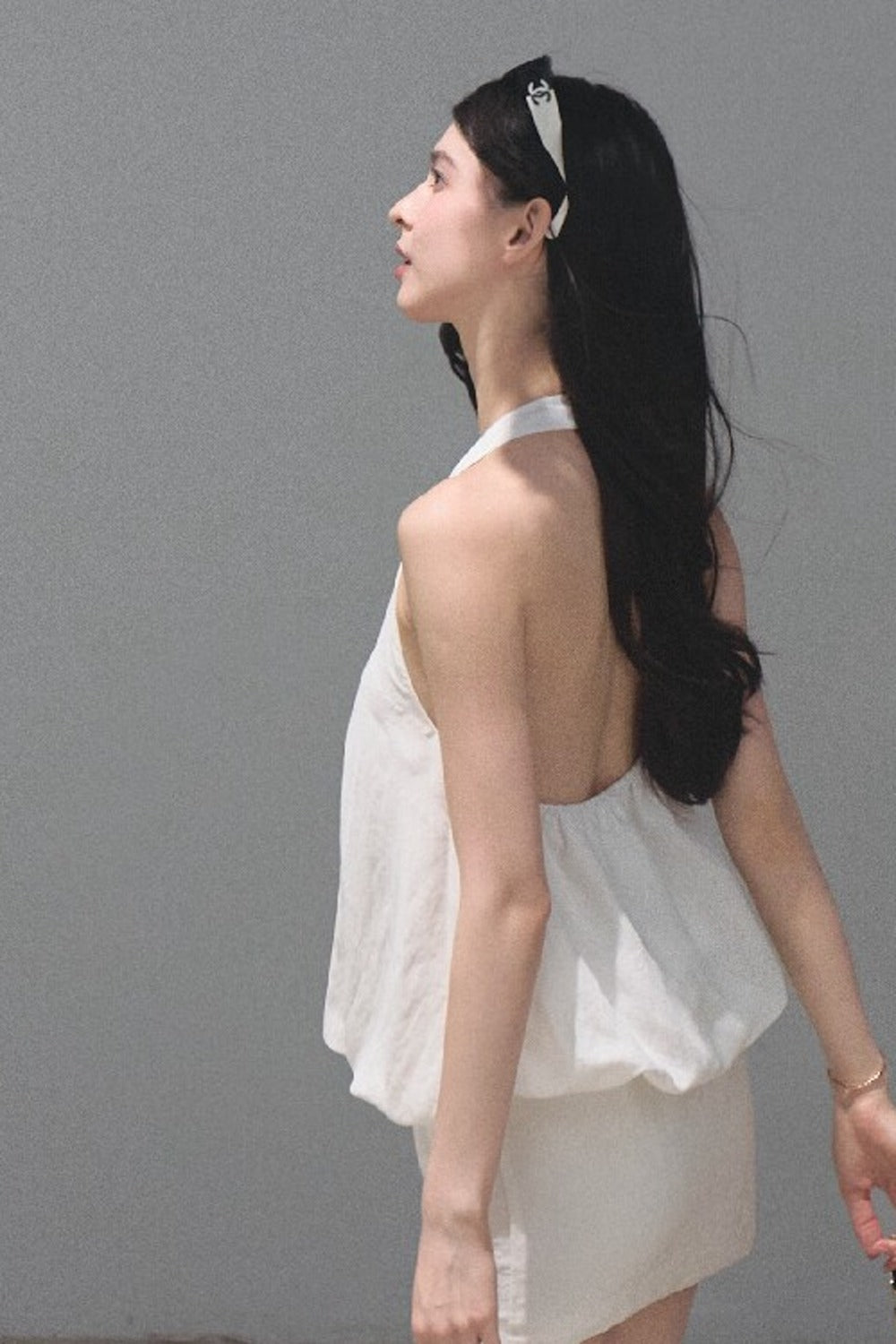 Lyocell Linen Halter Dress