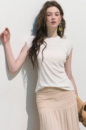 Lyocell Linen T-Shirt Top