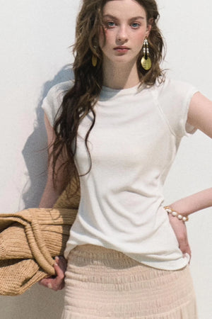 Lyocell Linen T-Shirt Top