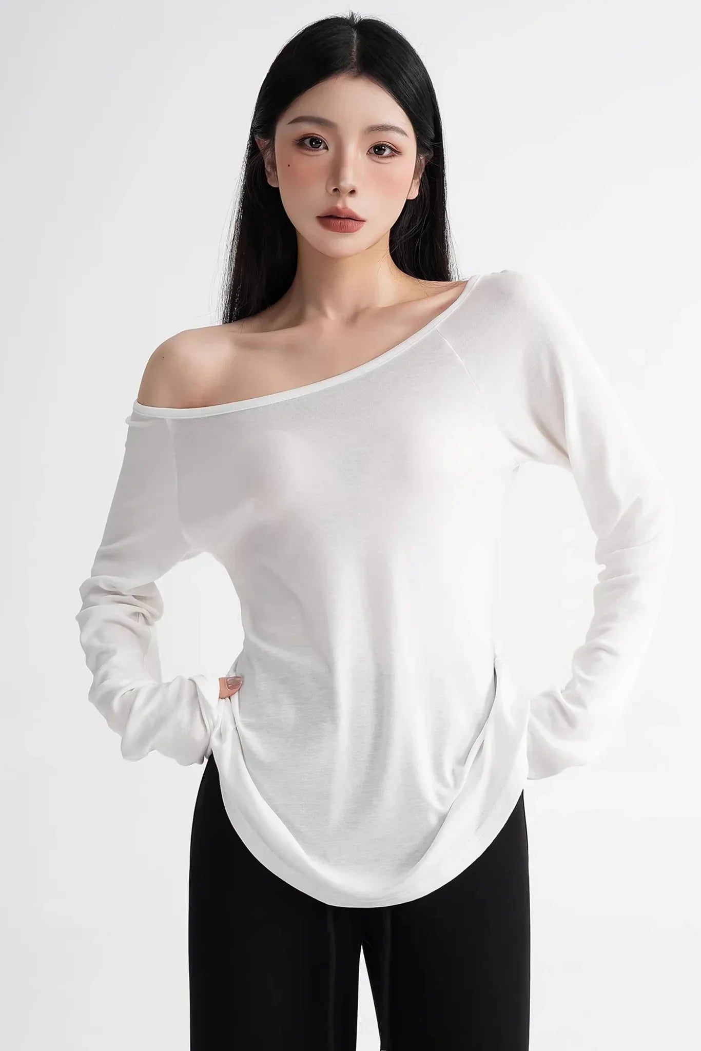 Lyocell Off-Shoulder Top