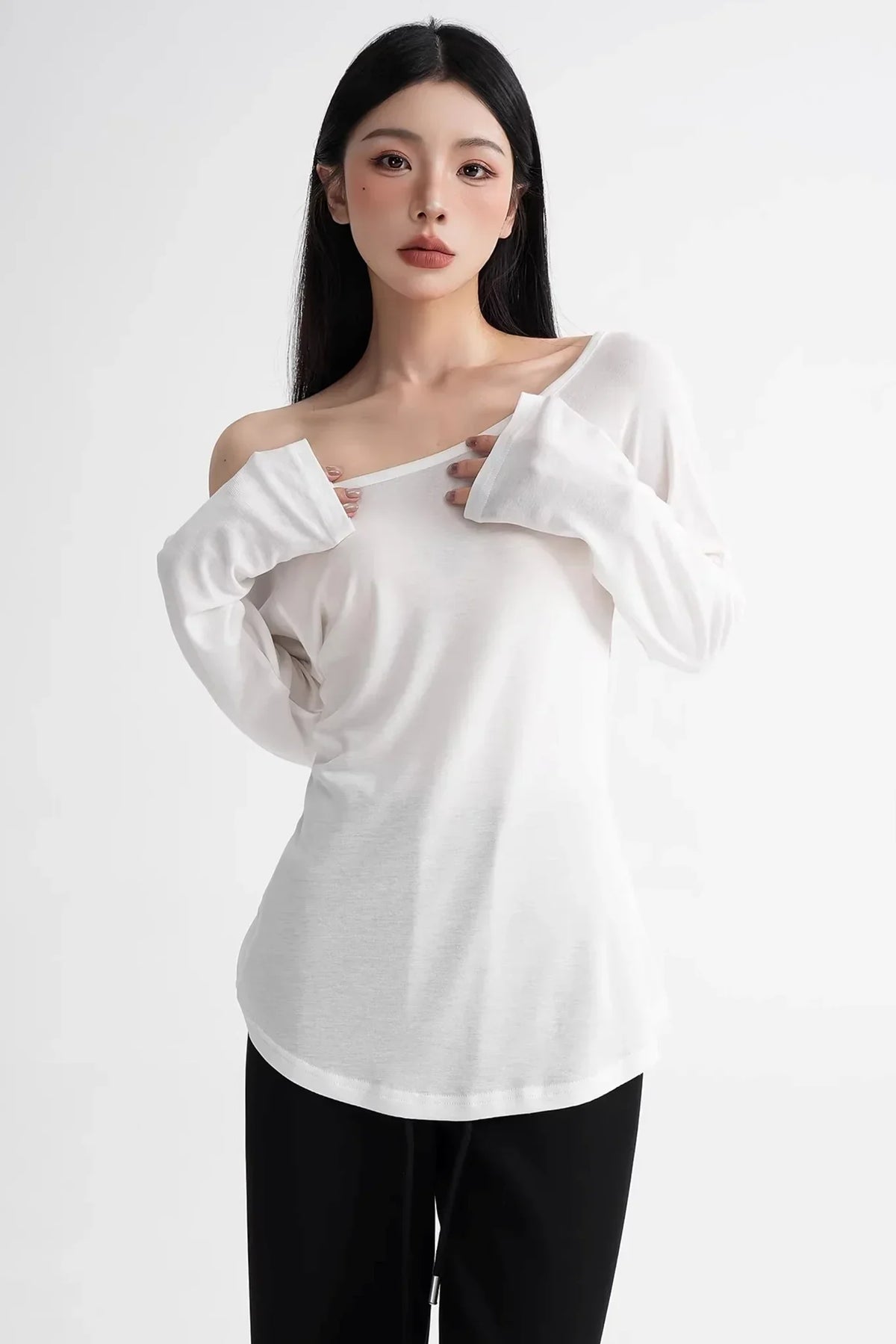 Lyocell Off-Shoulder Top