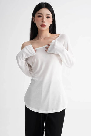 Lyocell Off-Shoulder Top