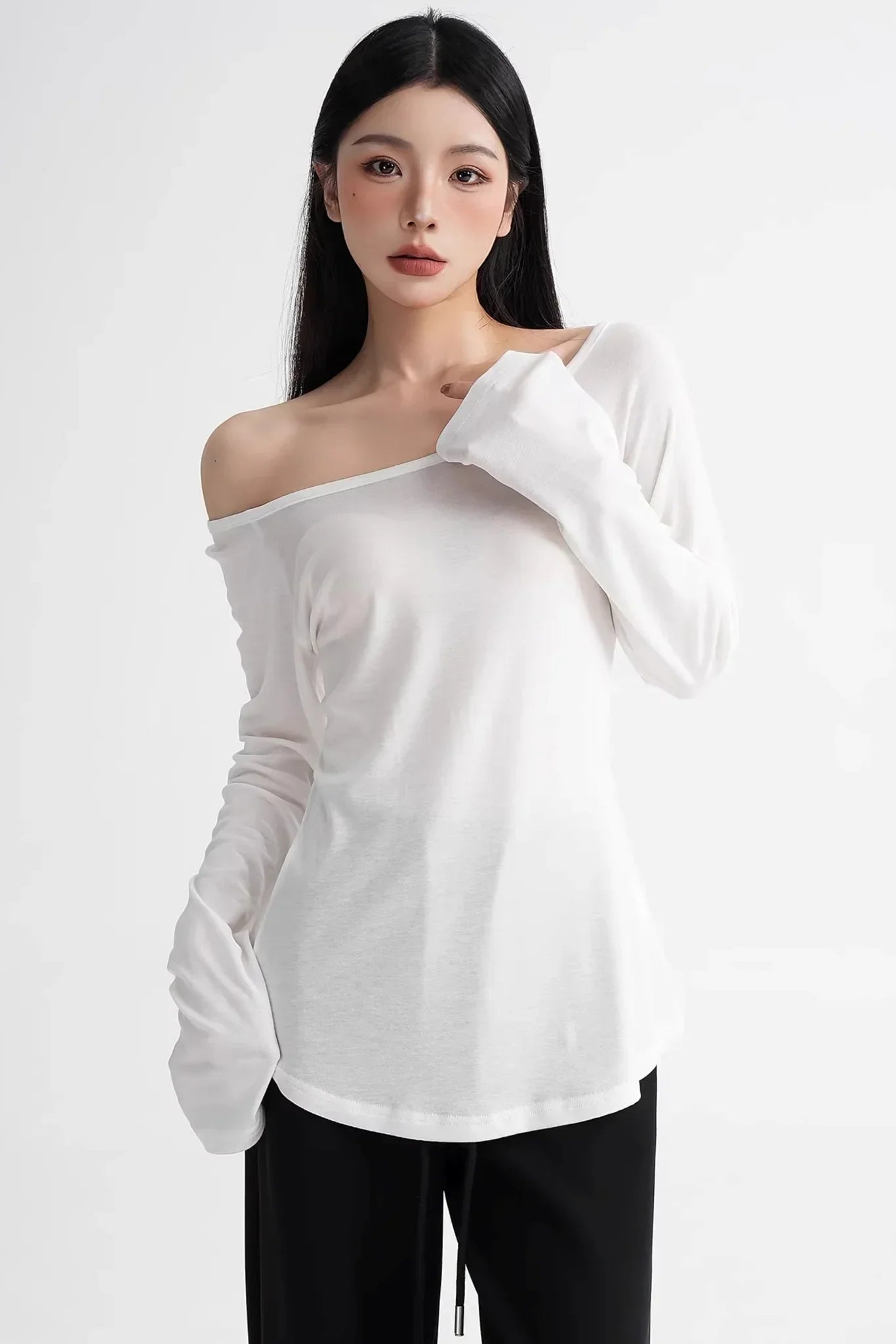 Lyocell Off-Shoulder Top