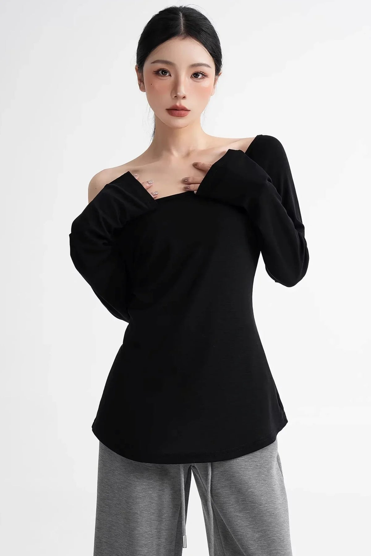 Lyocell Off-Shoulder Top