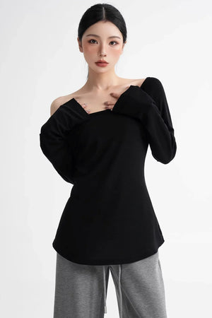 Lyocell Off-Shoulder Top