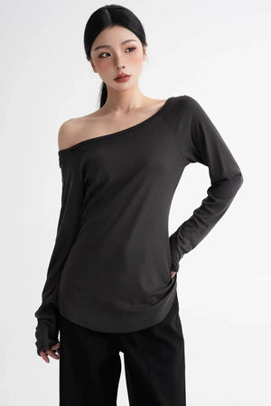 Lyocell Off-Shoulder Top