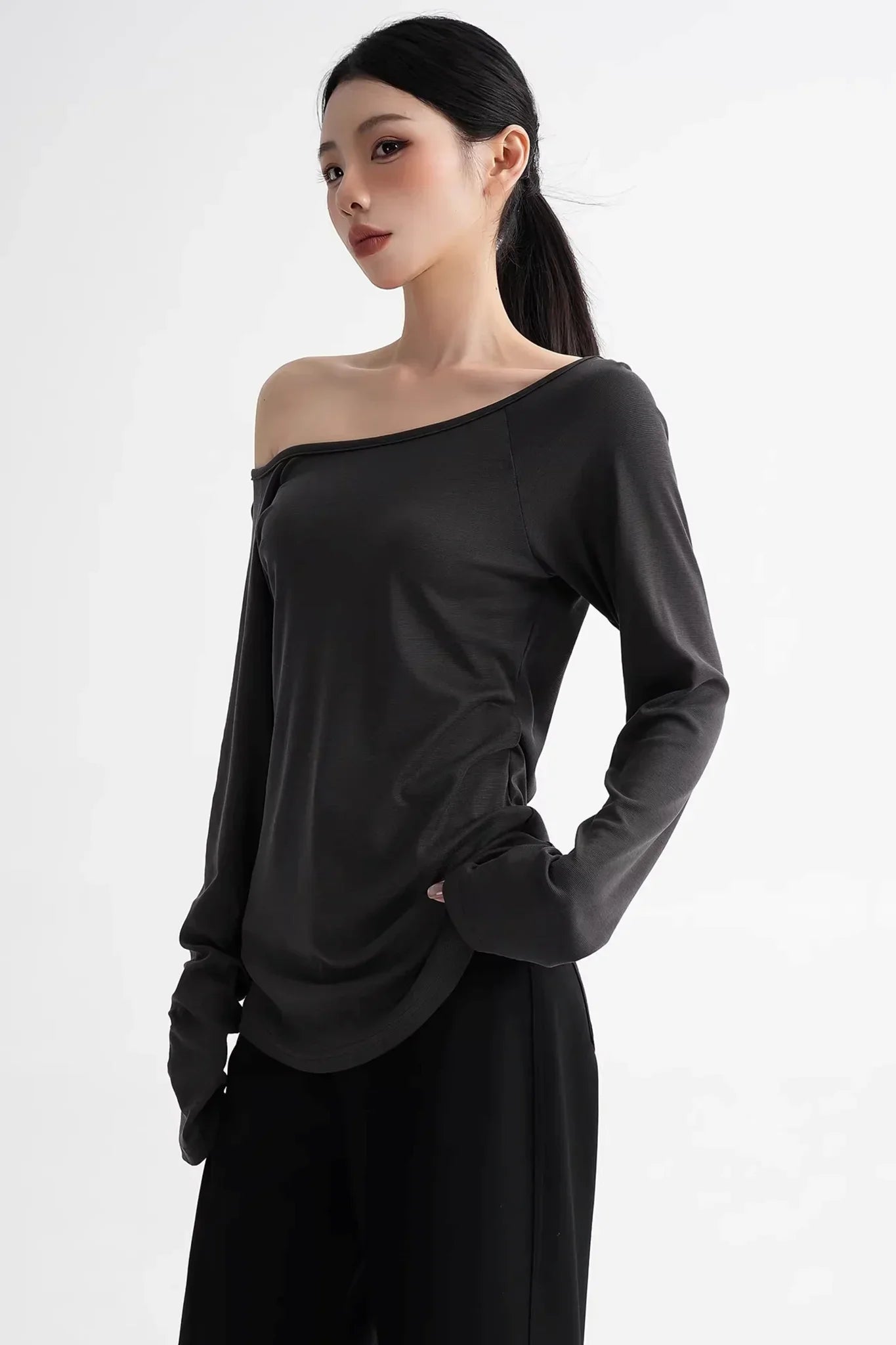 Lyocell Off-Shoulder Top