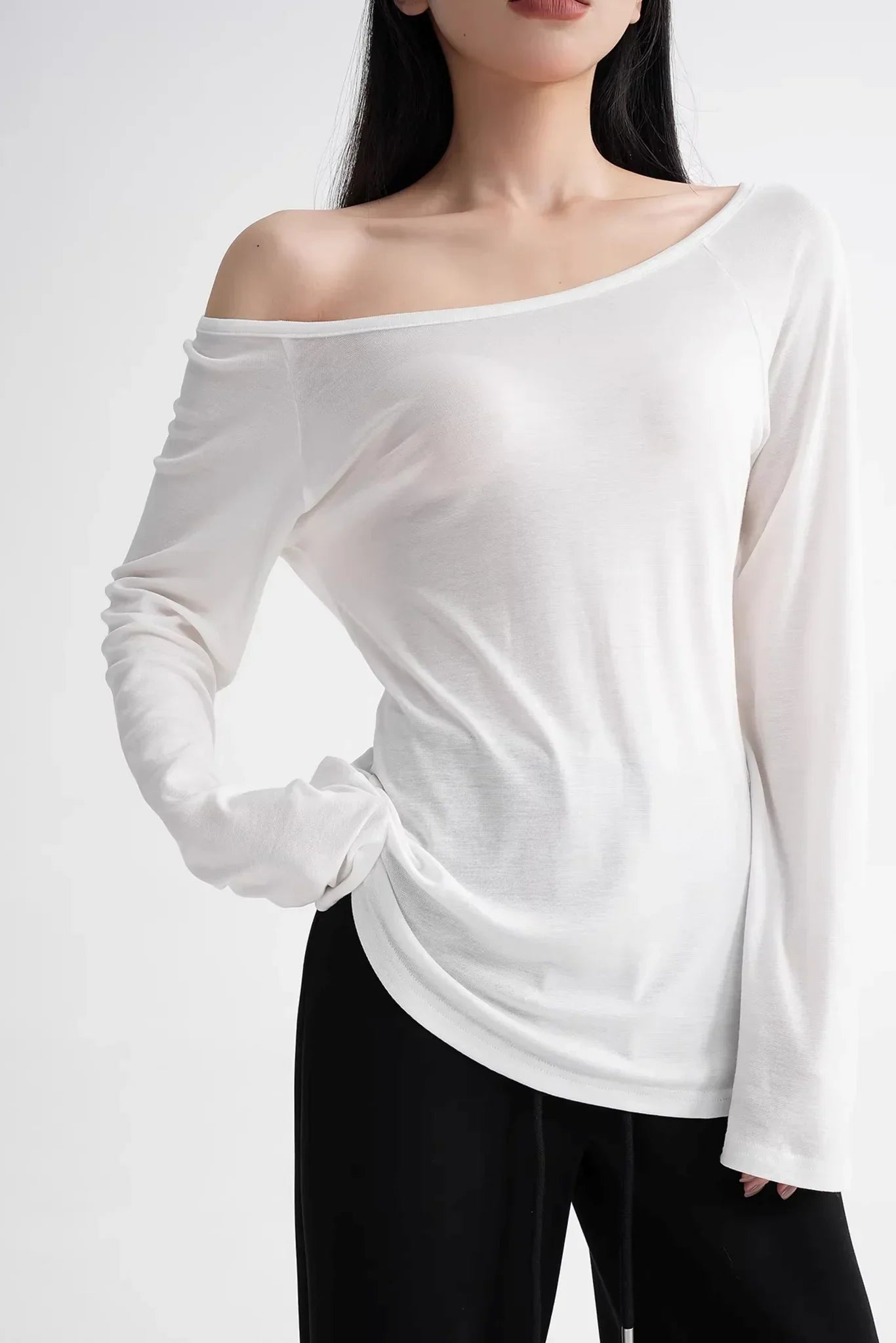 Lyocell Off-Shoulder Top