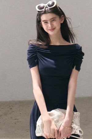 Lyocell Off-Shoulder Two-Piece Set-Up