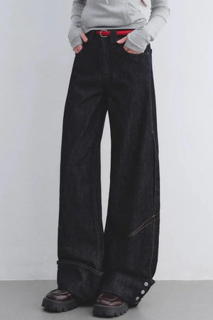Lyocell Red Belted Pants