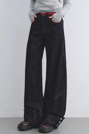 Lyocell Red Belted Pants