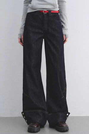 Lyocell Red Belted Pants