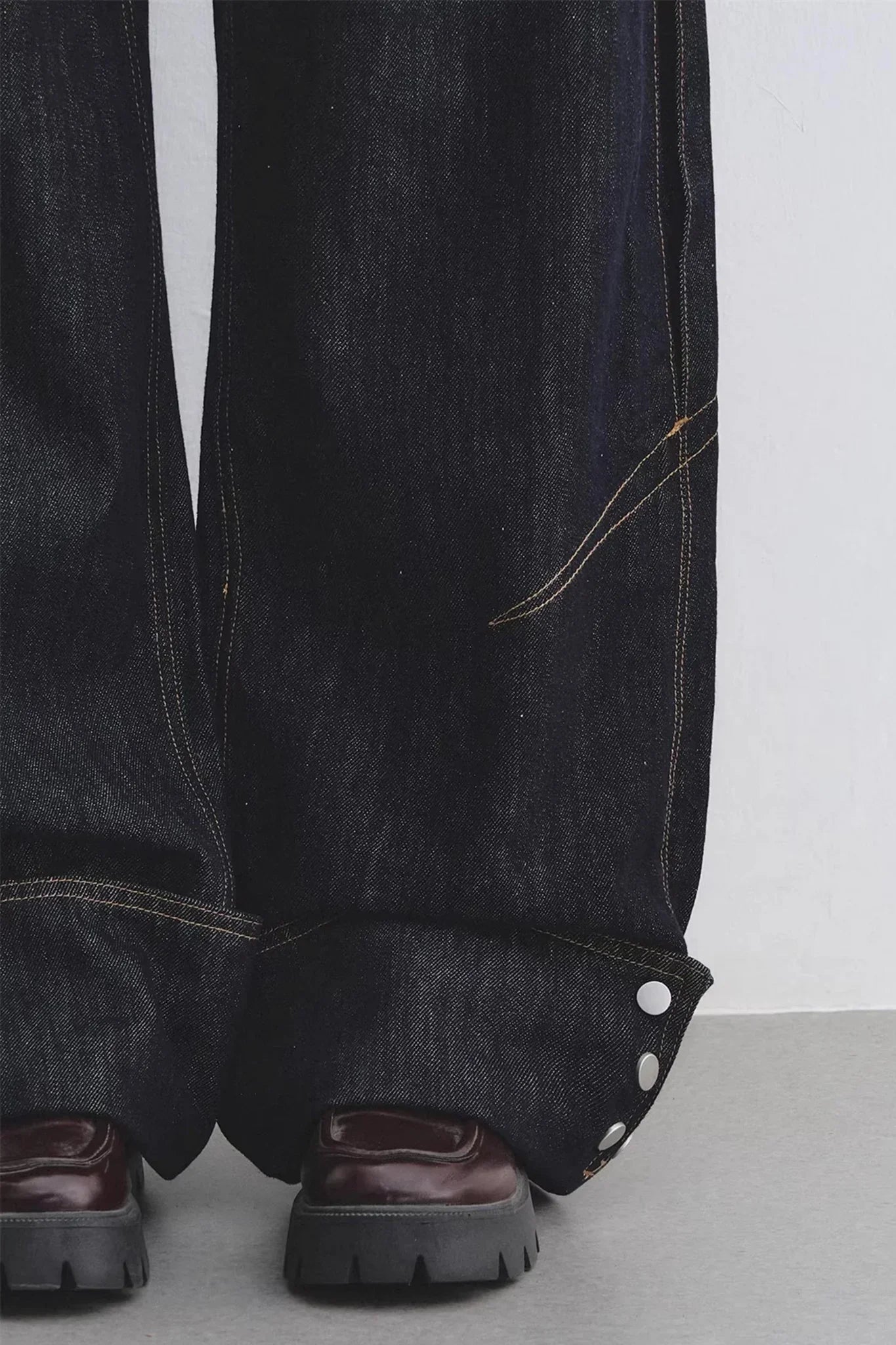 Lyocell Red Belted Pants