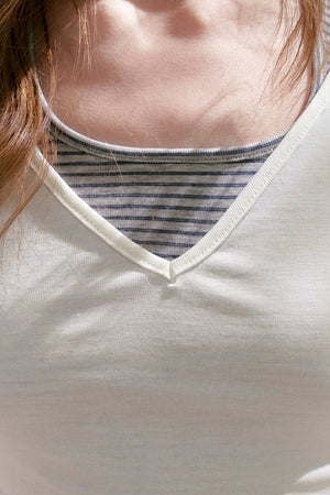 Lyocell Striped Halter Top Set-Up
