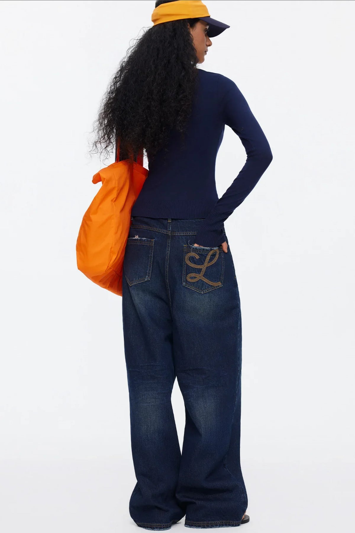Lyocell Tencel Color-Blocked Sweater