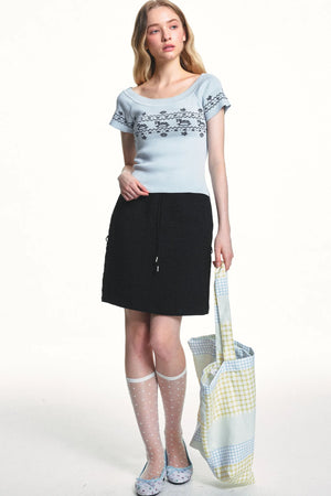 Lyocell Tencel Off-Shoulder T-Shirt