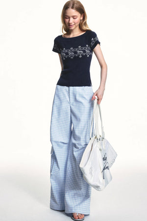 Lyocell Tencel Off-Shoulder T-Shirt
