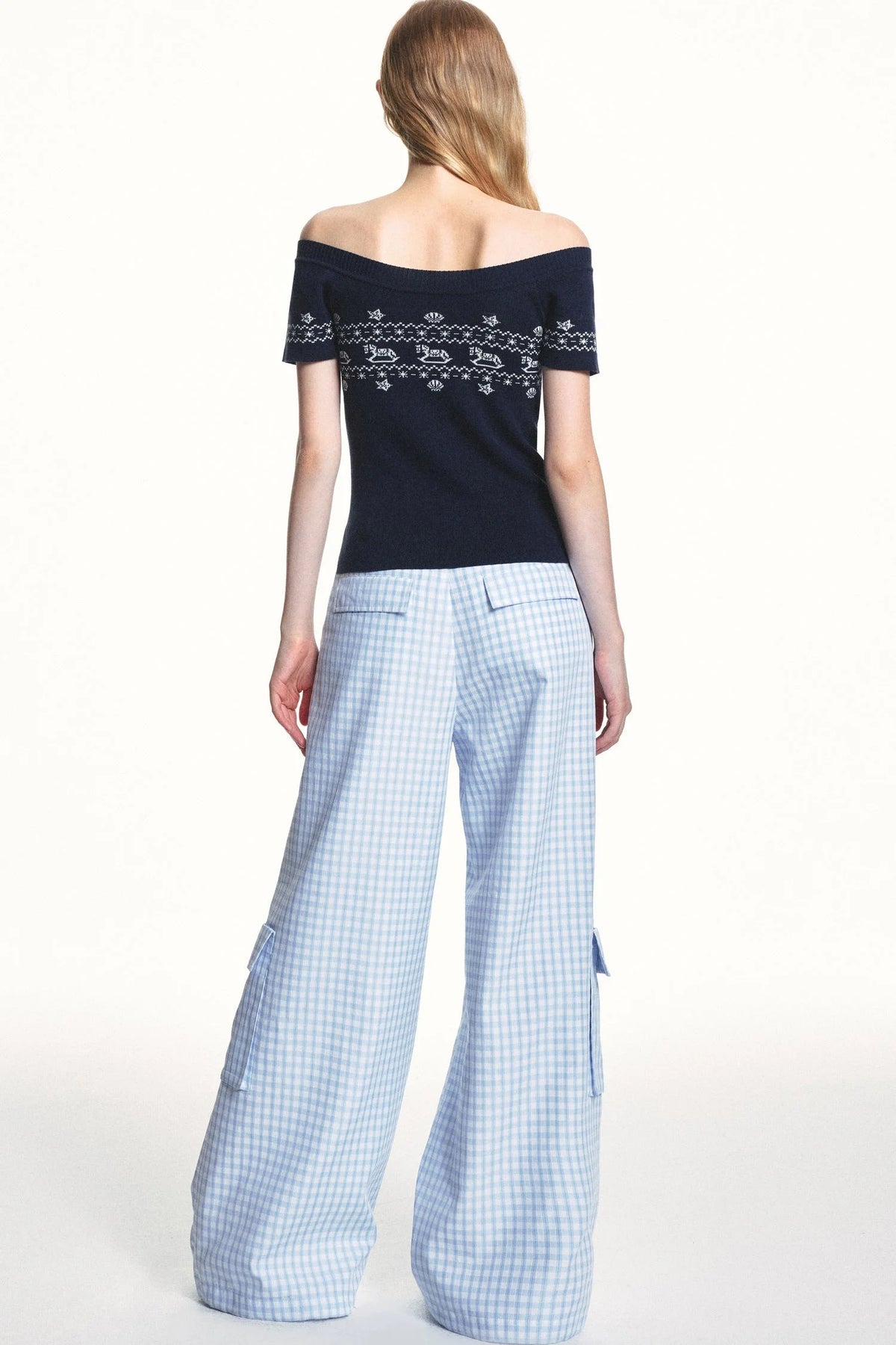Lyocell Tencel Off-Shoulder T-Shirt