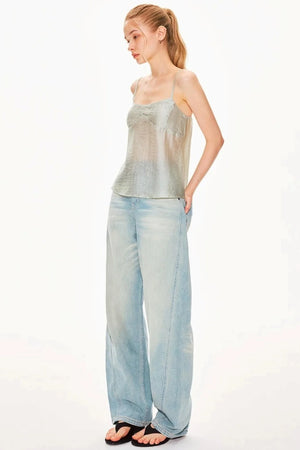 Lyocell Tencel Spaghetti Strap Top