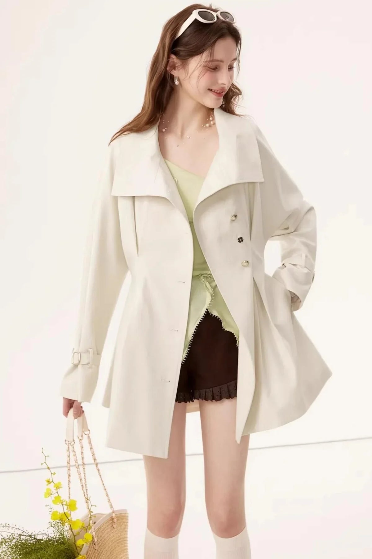 Lyocell Tencel Trench Coat