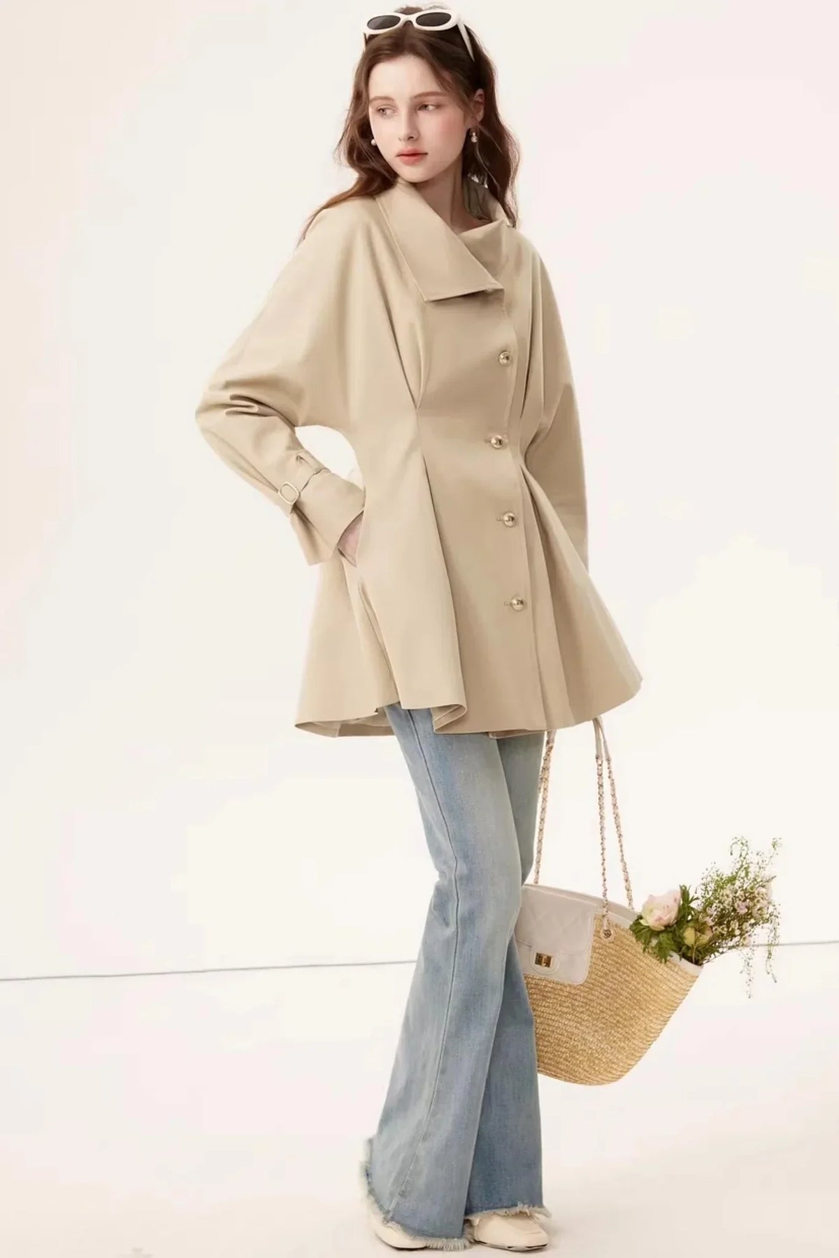 Lyocell Tencel Trench Coat