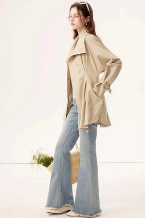 Lyocell Tencel Trench Coat