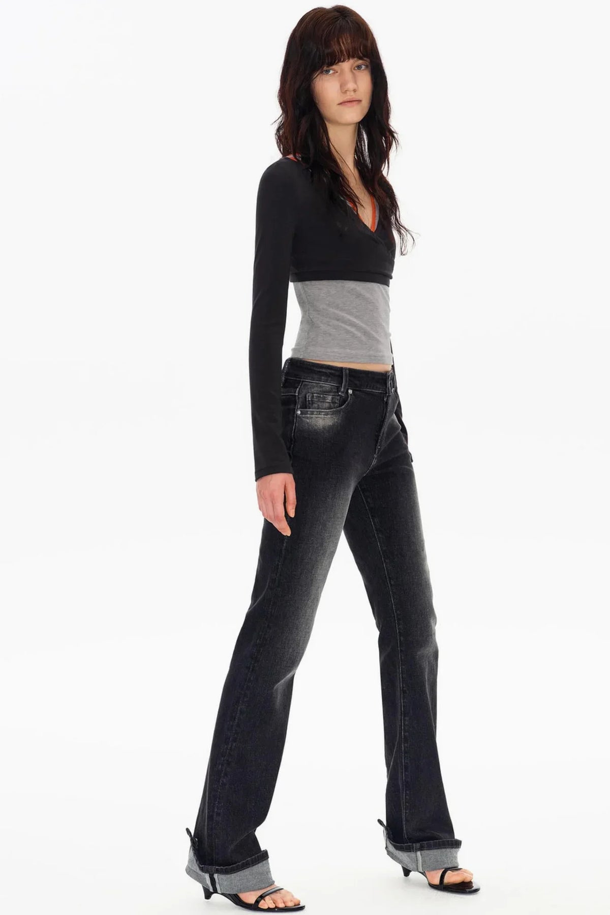Lyocell Tencel V-Neck Top Set