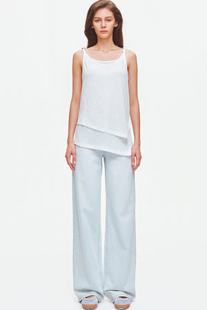 Lyocell Textured Jacquard Knit Top