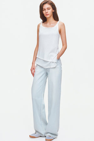Lyocell Textured Jacquard Knit Top