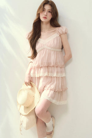 Lyocell Tiered Cake Dress