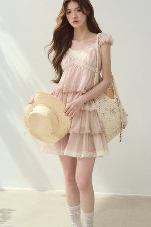 Lyocell Tiered Cake Dress