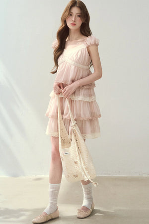 Lyocell Tiered Cake Dress