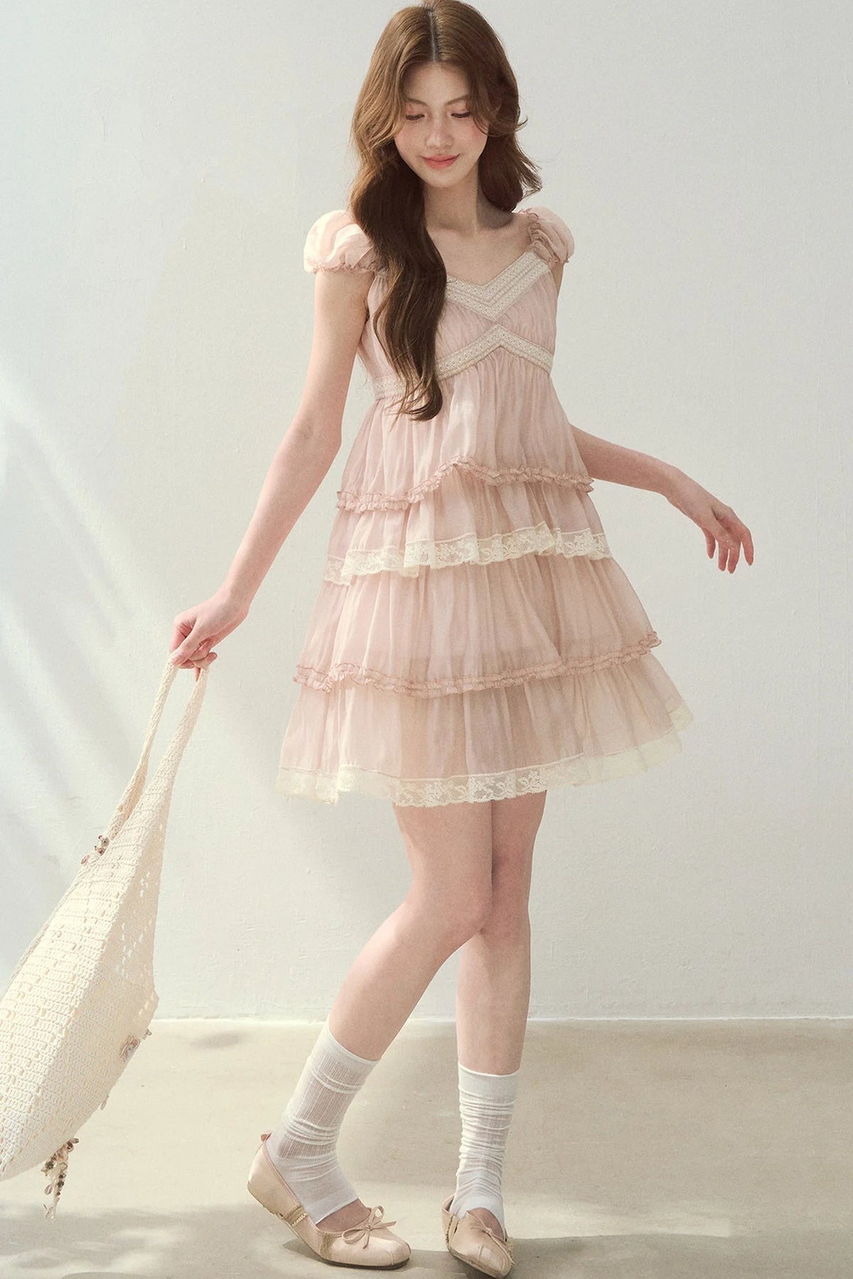 Lyocell Tiered Cake Dress