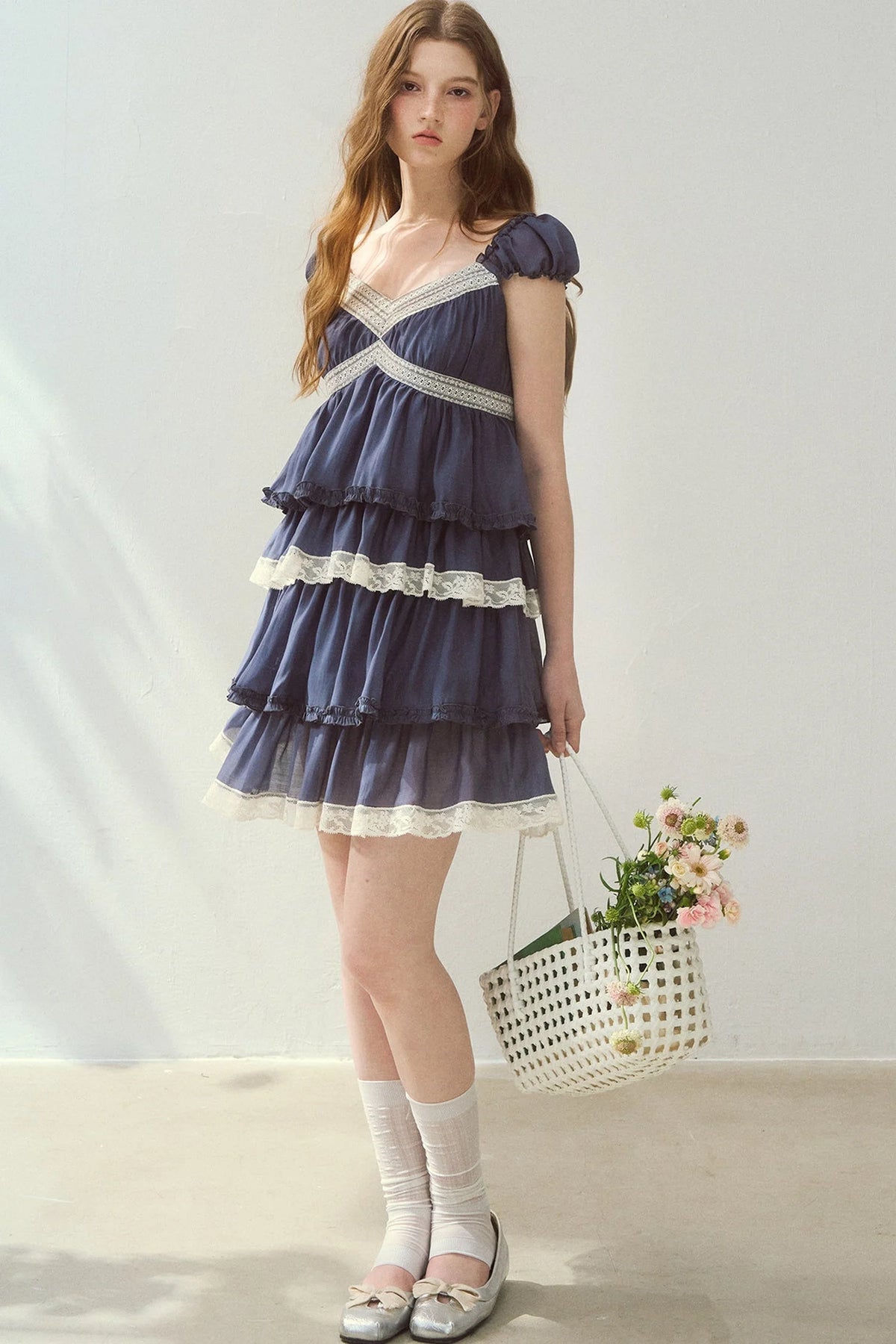 Lyocell Tiered Cake Dress