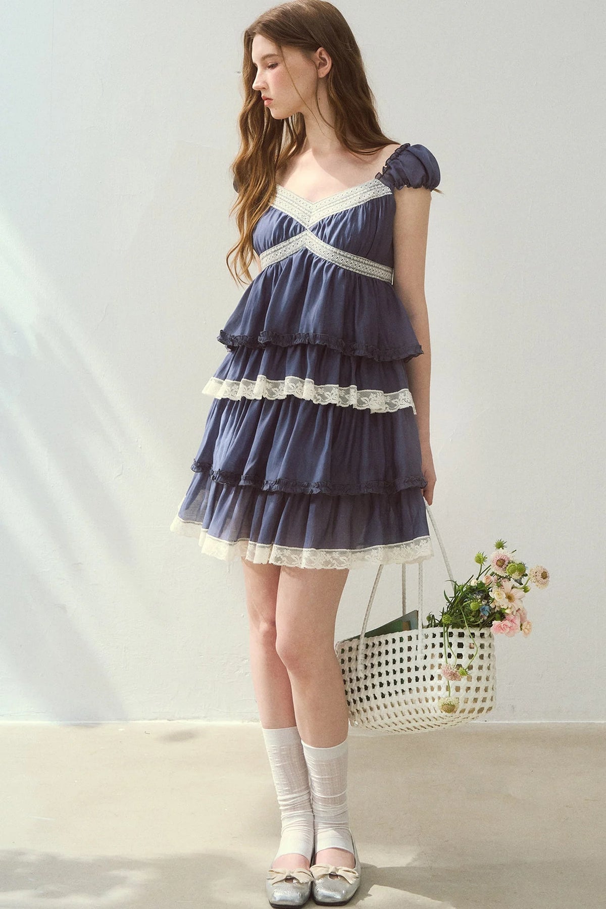 Lyocell Tiered Cake Dress