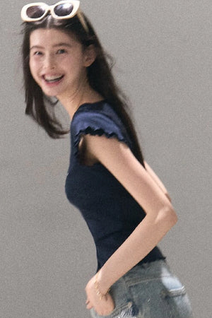 Lyocell Wool Embroidered Top