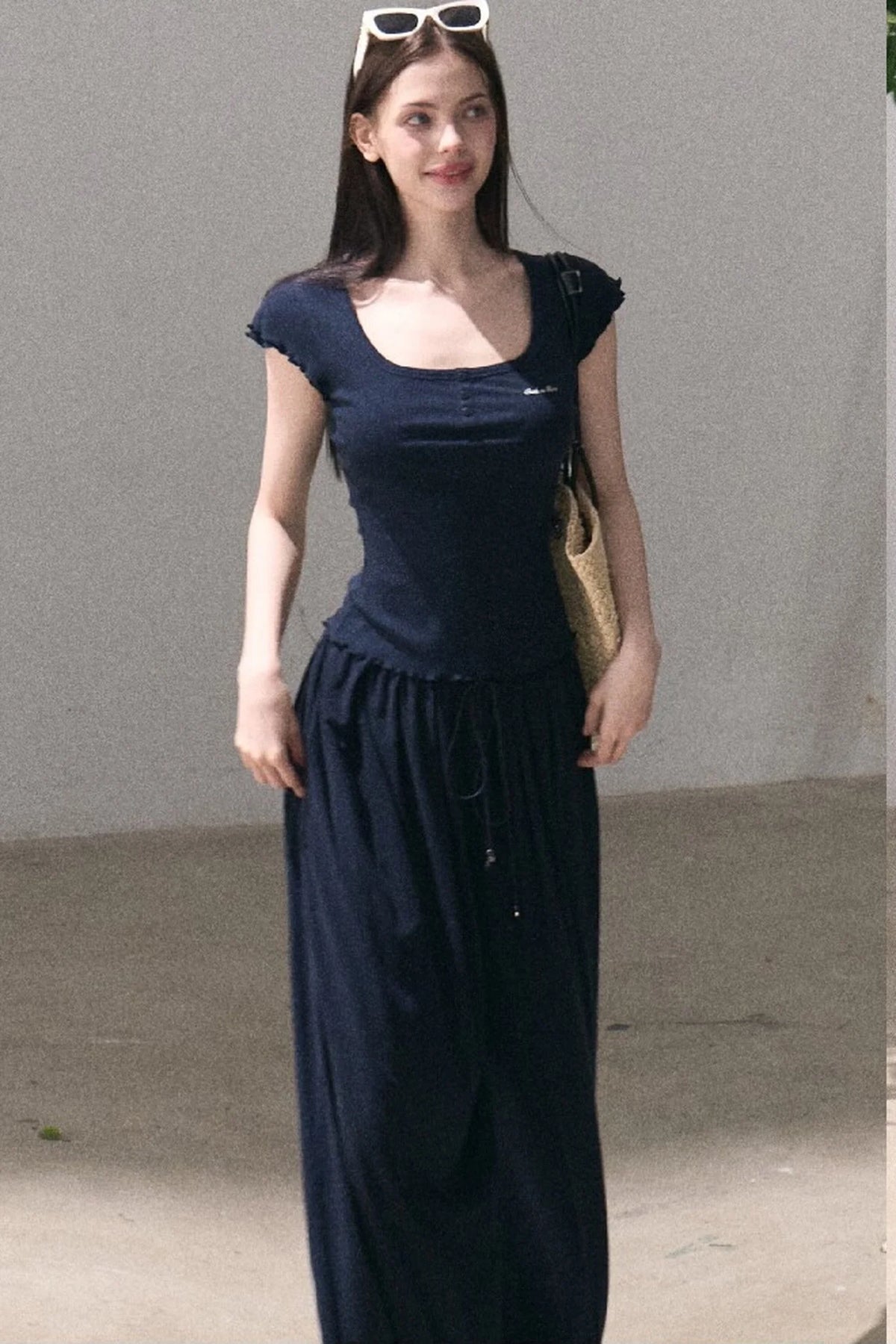 Lyocell Wool Embroidered Top