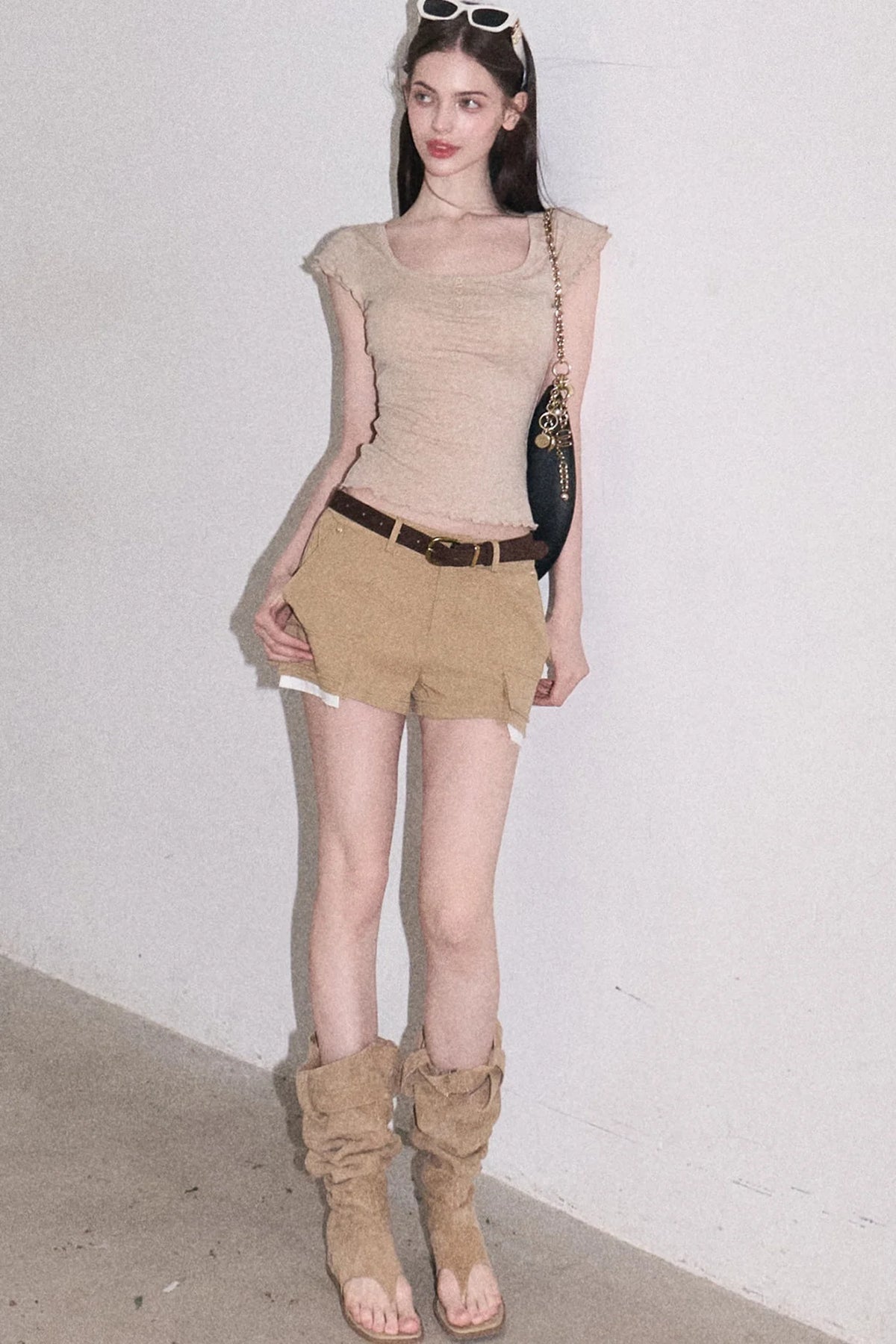 Lyocell Wool Embroidered Top