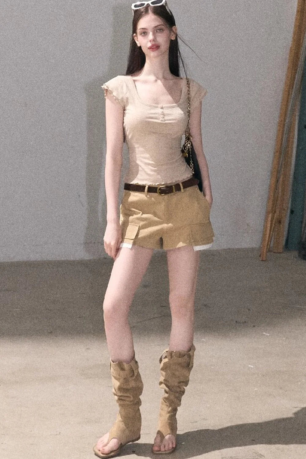 Lyocell Wool Embroidered Top