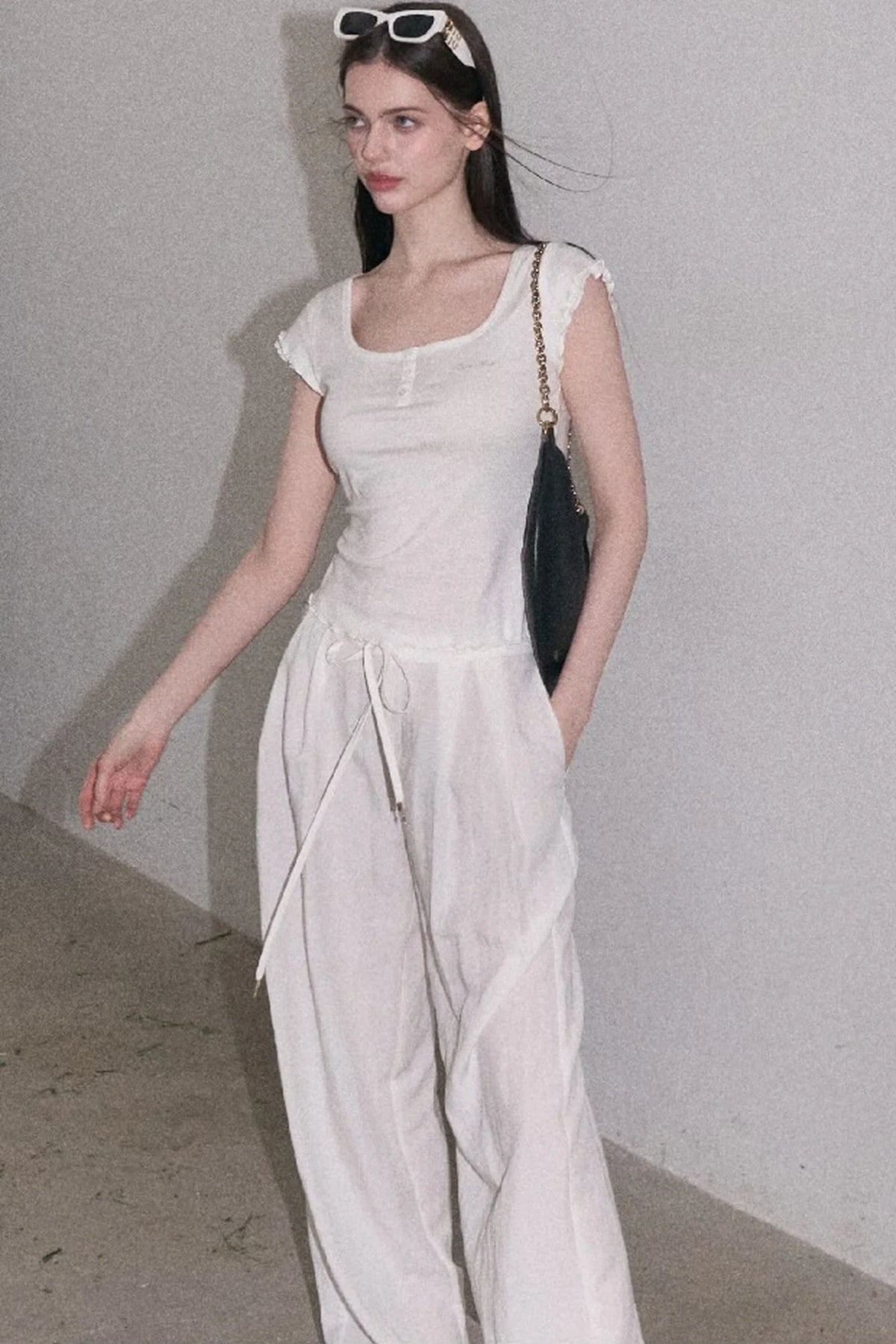Lyocell Wool Embroidered Top