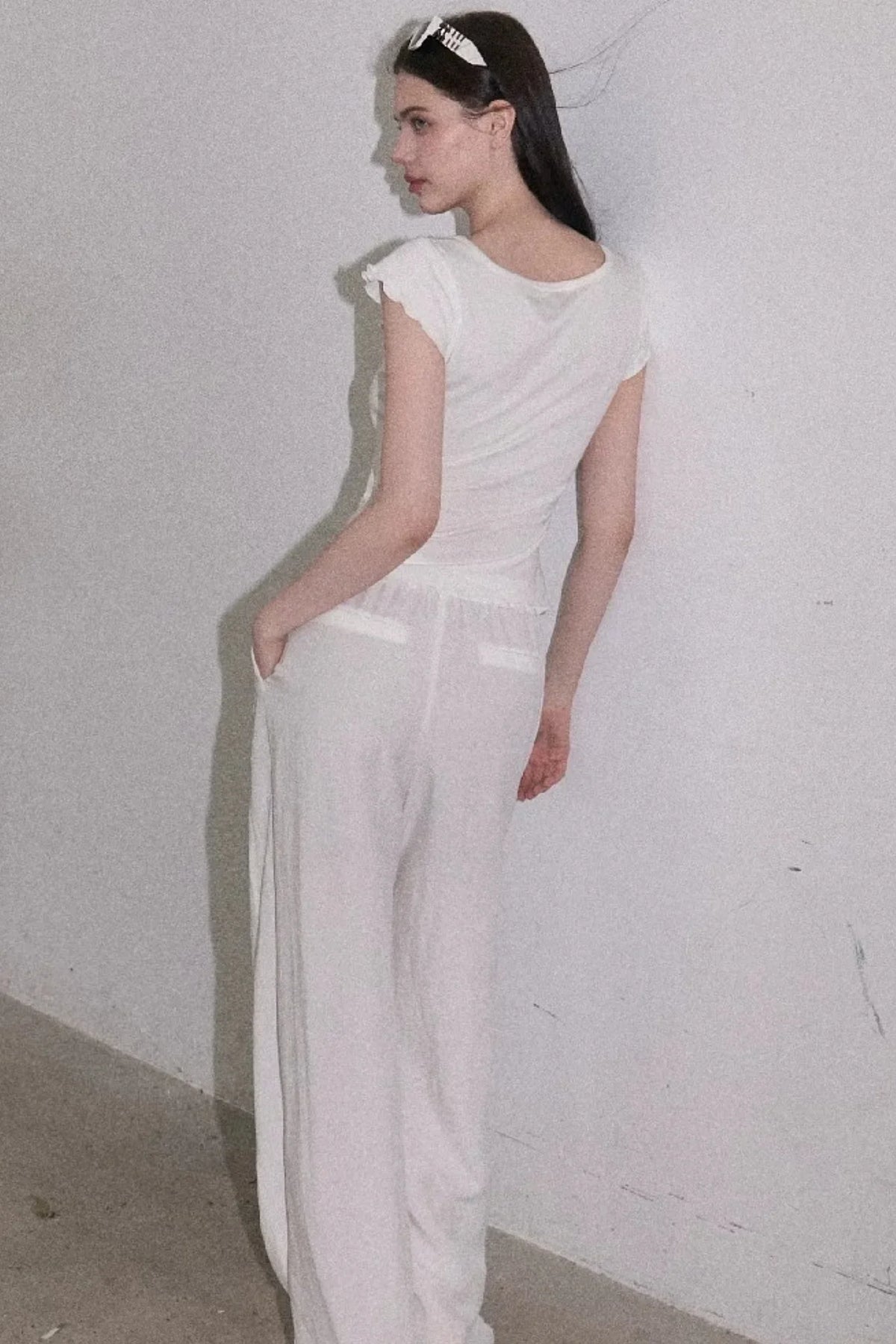 Lyocell Wool Embroidered Top