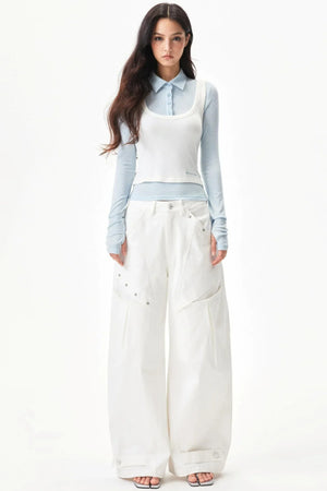 Lyocell Wool Knit Top